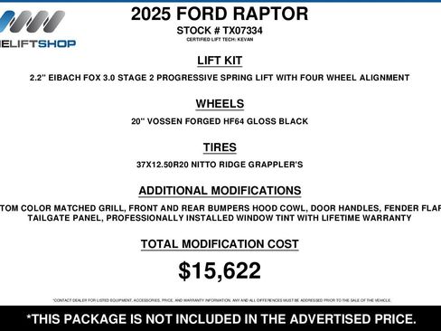 Used 2025 Ford F150 Raptor image 2