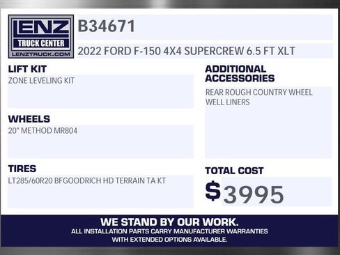 Used 2022 Ford F150 XLT w/ Equipment Group 302A High image 2