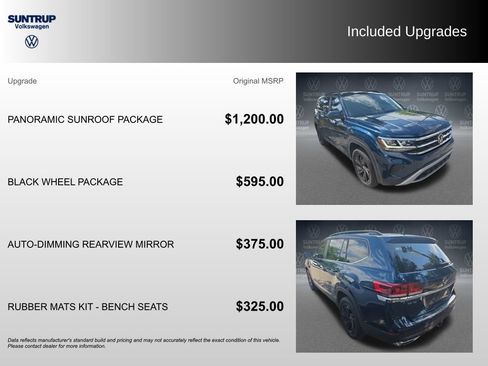 Used 2022 Volkswagen Atlas SE w/ Panoramic Sunroof Package FWD image 2