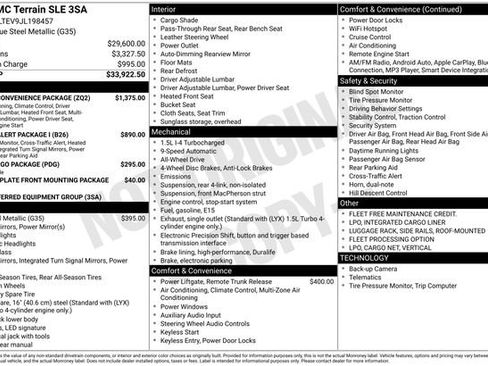 Used 2018 GMC Terrain SLE w/ Driver Convenience Package AWD/4WD image 7