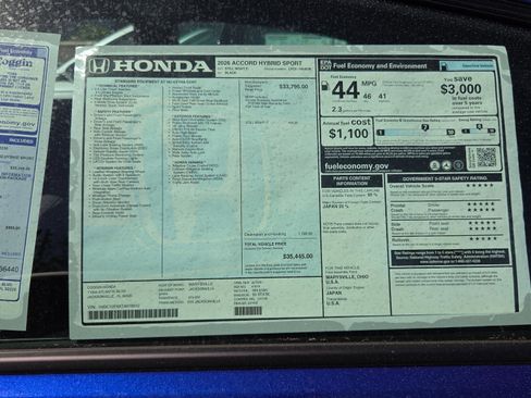 New 2026 Honda Accord Sport image 23