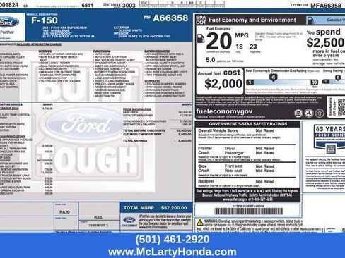 Used 2021 Ford F150 XLT w/ Equipment Group 302A High AWD/4WD image 17