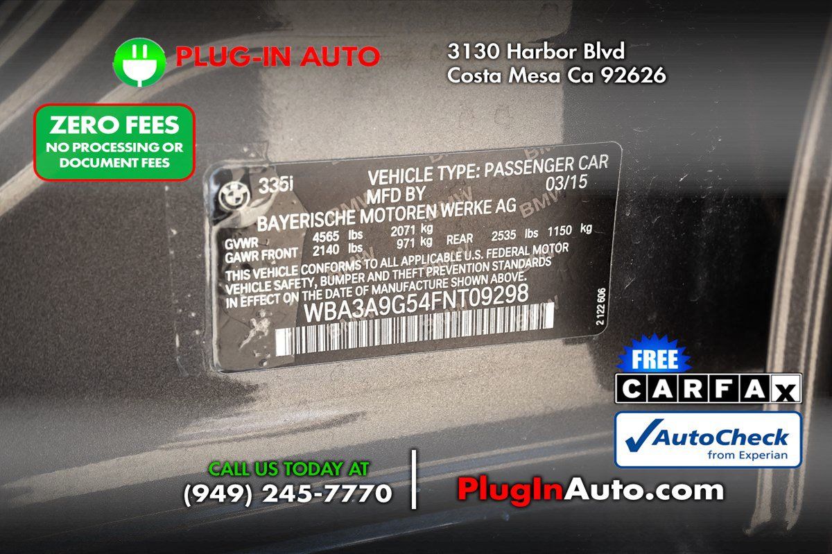Used 2015 BMW 335i Sedan RWD image 8