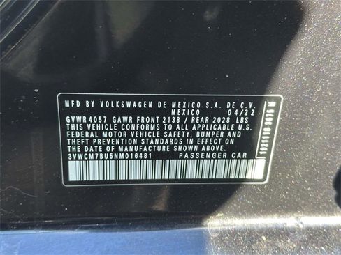 Certified 2022 Volkswagen Jetta S image 16