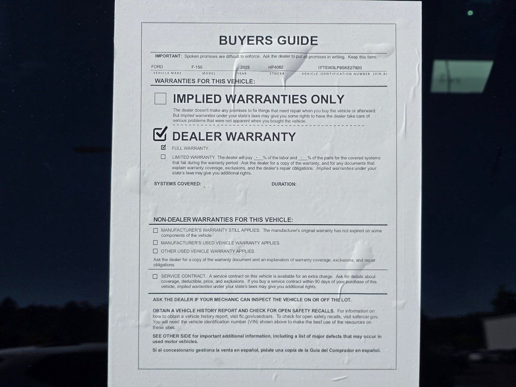 Used 2025 Ford F150 XLT w/ Equipment Group 301A Standard AWD/4WD image 42