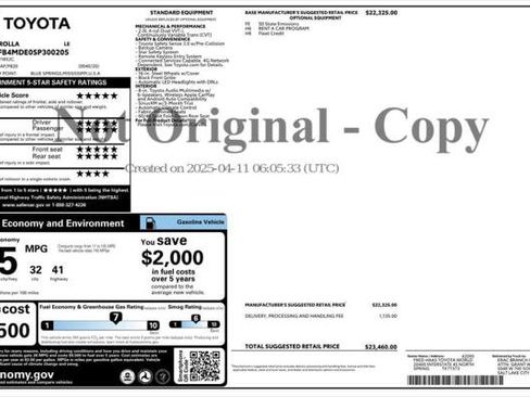 Used 2025 Toyota Corolla LE image 11