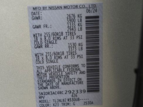 Used 2024 Nissan Pathfinder S AWD/4WD image 34