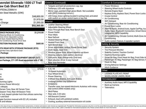 Certified 2020 Chevrolet Silverado 1500 LT Trail Boss w/ Convenience Package AWD/4WD image 2