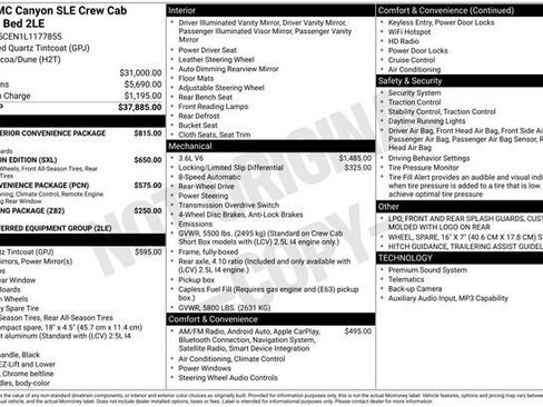 Used 2020 GMC Canyon SLE image 3