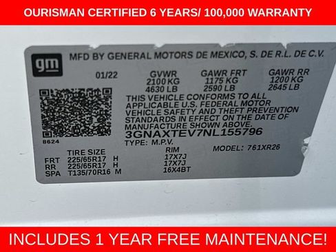 Used 2022 Chevrolet Equinox LT AWD/4WD image 31