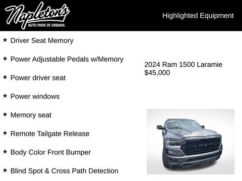 Used 2024 RAM 1500 Laramie AWD/4WD image 9