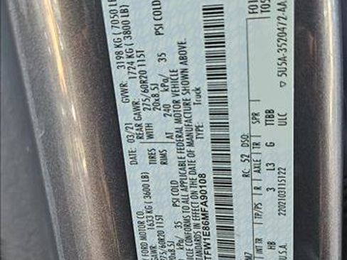 Certified 2021 Ford F150 Lariat AWD/4WD image 16