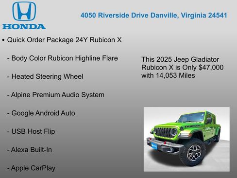Used 2025 Jeep Gladiator Rubicon AWD/4WD image 12