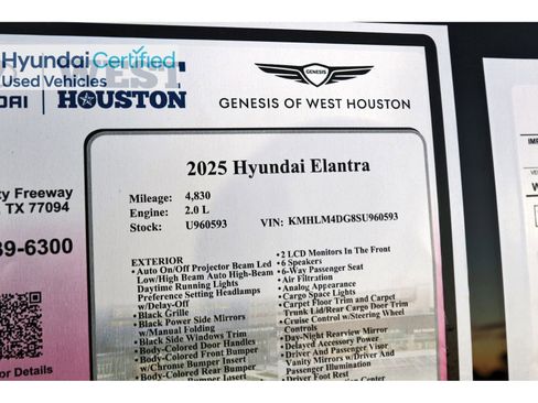 Certified 2025 Hyundai Elantra Sport image 34