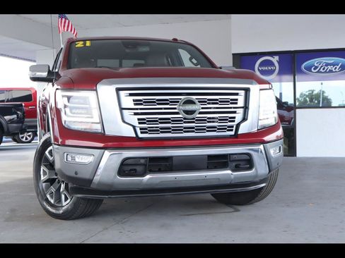 Used 2021 Nissan Titan Platinum Reserve w/ Off Road Protection Package AWD/4WD image 1