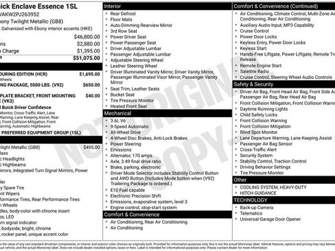Certified 2023 Buick Enclave Essence w/ Sport Touring Edition AWD/4WD image 5