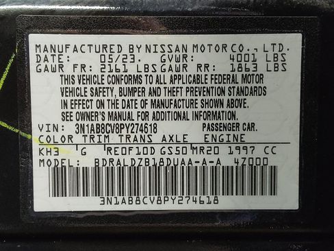 Used 2023 Nissan Sentra SV w/ All-Weather Package FWD image 33