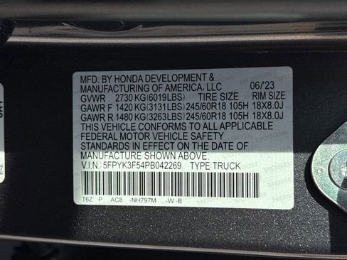 Used 2023 Honda Ridgeline RTL image 29