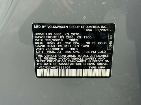 New 2026 Volkswagen Atlas Peak Edition AWD/4WD image 28
