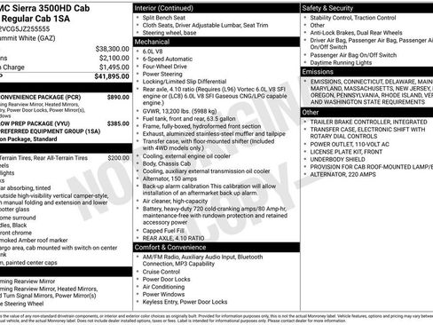 Used 2018 GMC Sierra 3500 4x4 Regular Cab w/ Sierra Convenience Package image 30