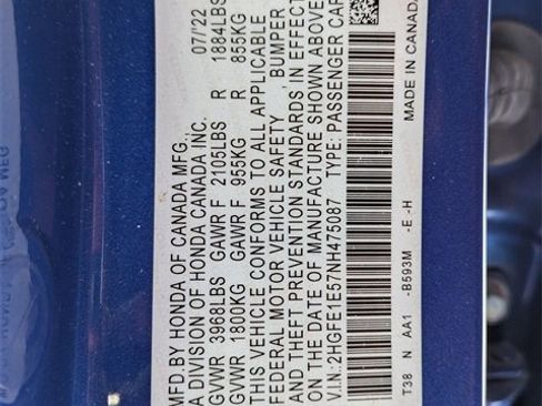 Used 2022 Honda Civic Si image 10