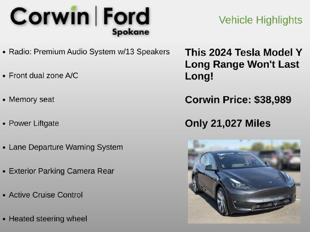 Used 2024 Tesla Model Y Long Range AWD/4WD image 6