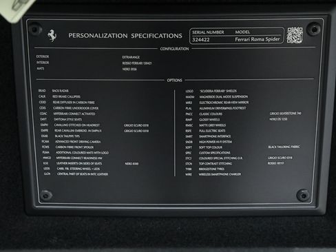 Certified 2025 Ferrari Roma Spider RWD image 27