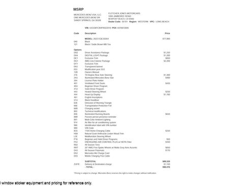 Used 2023 Mercedes-Benz EQE 350+ 4MATIC SUV image 3