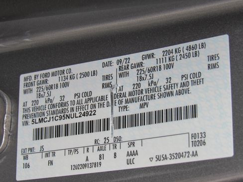 Certified 2022 Lincoln Corsair Standard image 14