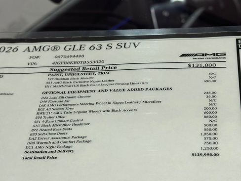 New 2026 Mercedes-Benz GLE 63 AMG S image 19