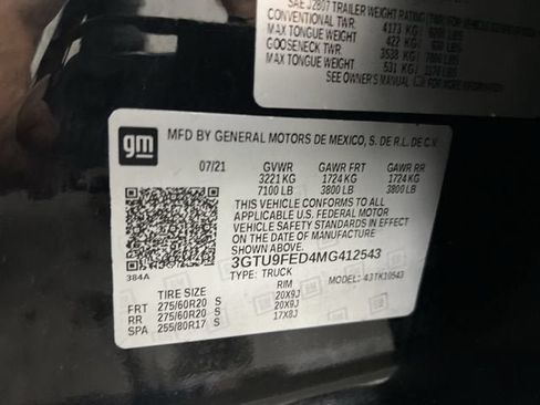 Certified 2021 GMC Sierra 1500 Denali w/ Driver Alert Package II AWD/4WD image 35
