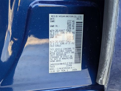 Used 2022 Nissan Frontier SV w/ Technology Package image 23