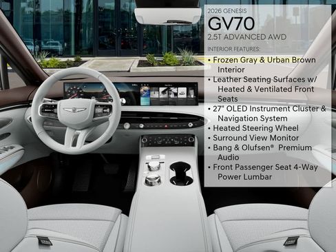 New 2026 Genesis GV70 2.5T Advanced AWD/4WD image 17