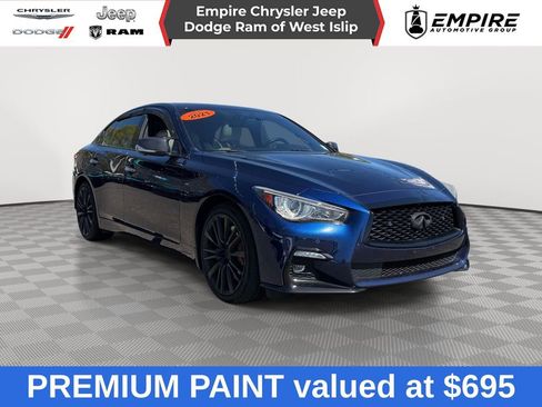 Used 2021 INFINITI Q50 Red Sport 400 w/ Cargo Package AWD/4WD image 1