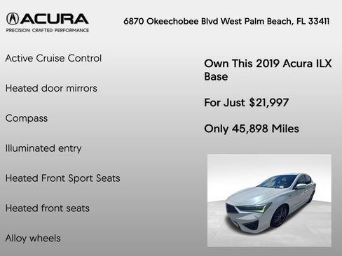 Used 2019 Acura ILX FWD image 14