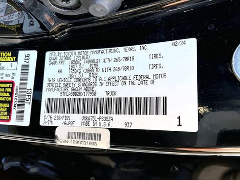 Used 2024 Toyota Tundra SR5 w/ TRD Off-Road Package image 32