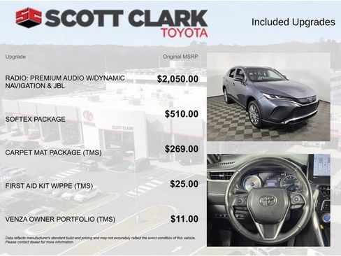 Used 2021 Toyota Venza XLE w/ Softex Package AWD/4WD image 8
