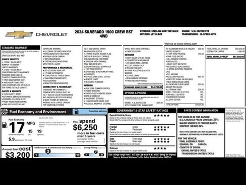 Used 2024 Chevrolet Silverado 1500 RST w/ Z71 Off-Road Package AWD/4WD image 3