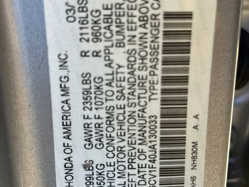 Used 2018 Honda Accord EX image 33