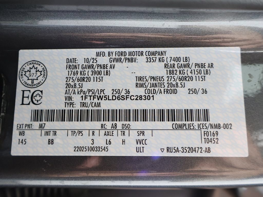 Used 2025 Ford F150 Lariat AWD/4WD image 61