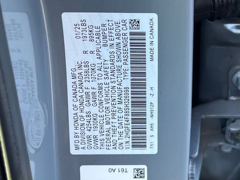 Certified 2025 Honda Civic Sport image 27