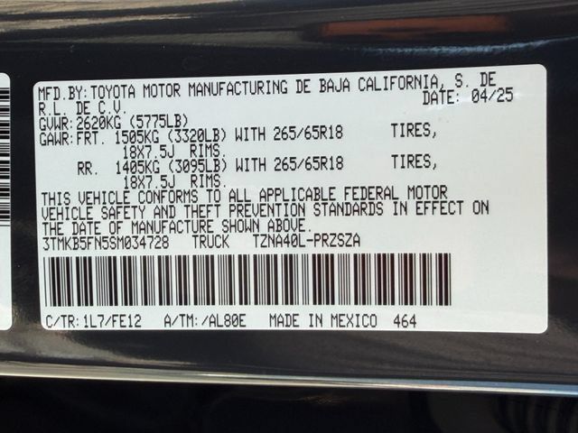 Used 2025 Toyota Tacoma TRD Sport RWD image 21