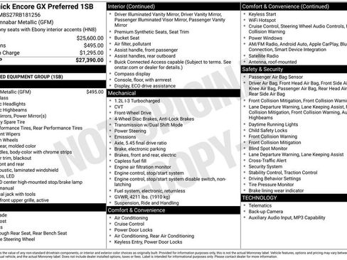 Used 2024 Buick Encore GX Preferred FWD image 34