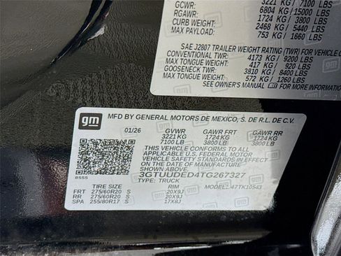 New 2026 GMC Sierra 1500 SLT w/ SLT Premium Plus Package AWD/4WD image 26