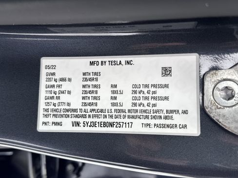 Used 2022 Tesla Model 3 Long Range image 32