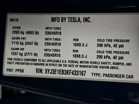 Used 2019 Tesla Model 3 Long Range image 44