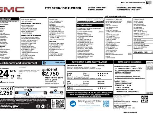 New 2026 GMC Sierra 1500 Elevation w/ Elevation Premium Package AWD/4WD image 4
