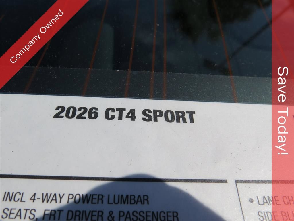 New 2026 Cadillac CT4 Sport RWD image 9