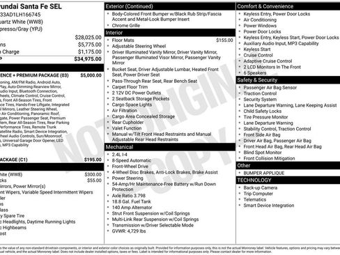Used 2020 Hyundai Santa Fe SEL w/ Convenience + Premium Package FWD image 4