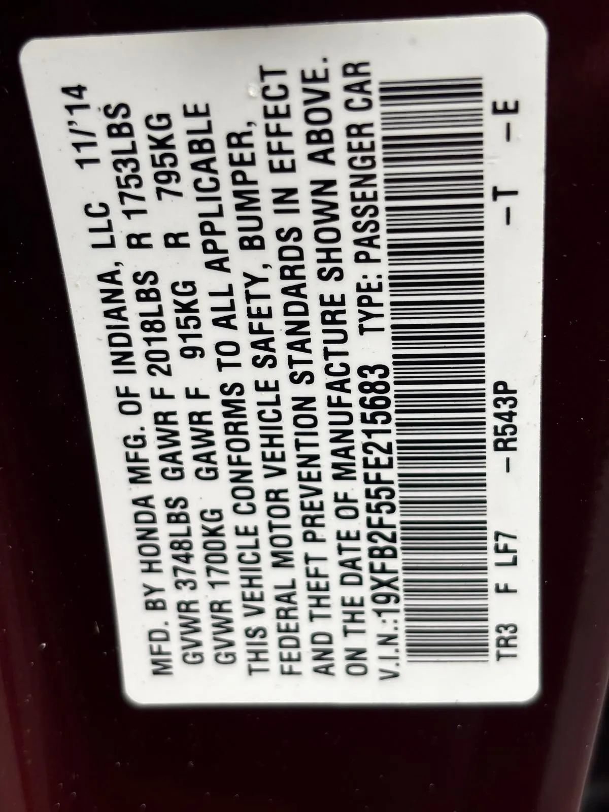 Used 2015 Honda Civic LX image 27